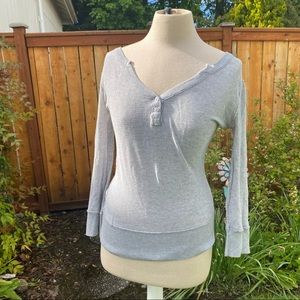 ✨3/$10✨ Mossimo Supply Co. Women’s Grey Longsleeve Top Sz S